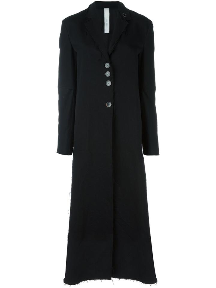 Damir Doma 'callas' Coat, Women's, Size: Medium, Black, Cotton/polyamide/virgin Wool