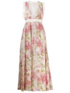 Giambattista Valli V-neck Floral Dress - Neutrals