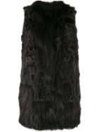 S.w.o.r.d 6.6.44 Faux Fur Gilet - Grey