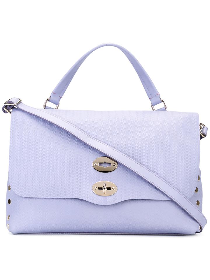 Zanellato Textured Tote Bag - Pink & Purple