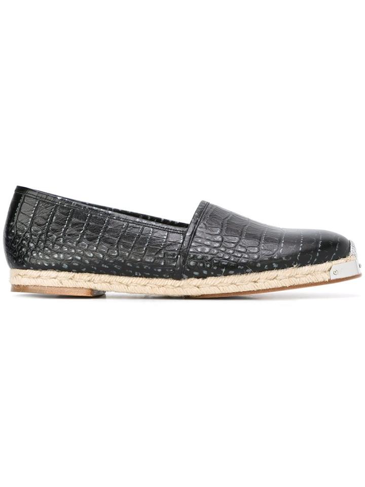 Giuseppe Zanotti Design Crocodile Effect Espadrilles