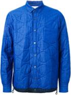 Sacai Quilted Shirt Jacket, Men's, Size: 3, Blue, Cotton