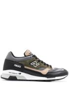 New Balance Contrast-panel Lace-up Sneakers - Black