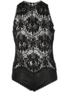 Tadashi Shoji Sheer Tank Top - Black