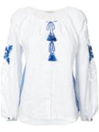 Vita Kin - Embroidered Shirt - Women - Linen/flax - Xs, White, Linen/flax