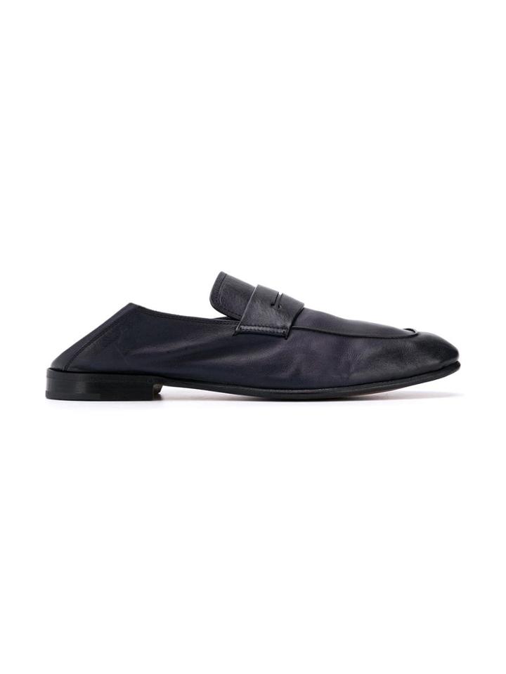Ermenegildo Zegna Step-back Loafers - Blue