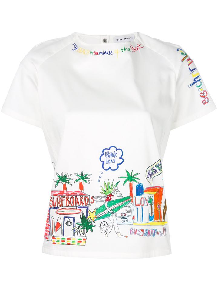 Mira Mikati Beach Rules T-shirt - White