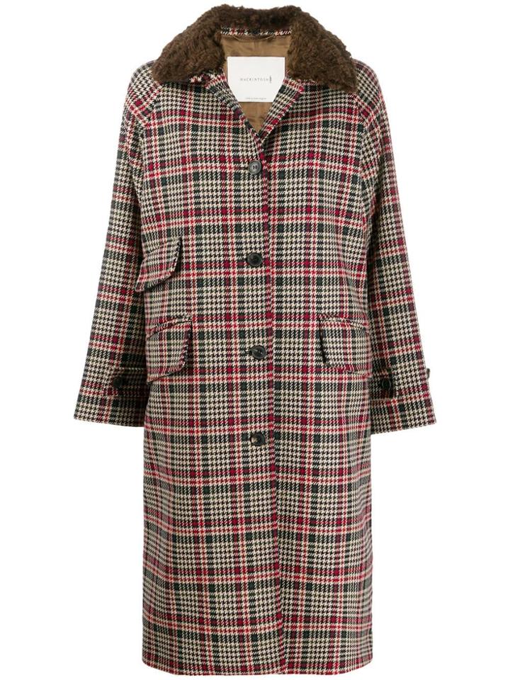 Mackintosh Check Coat - Brown