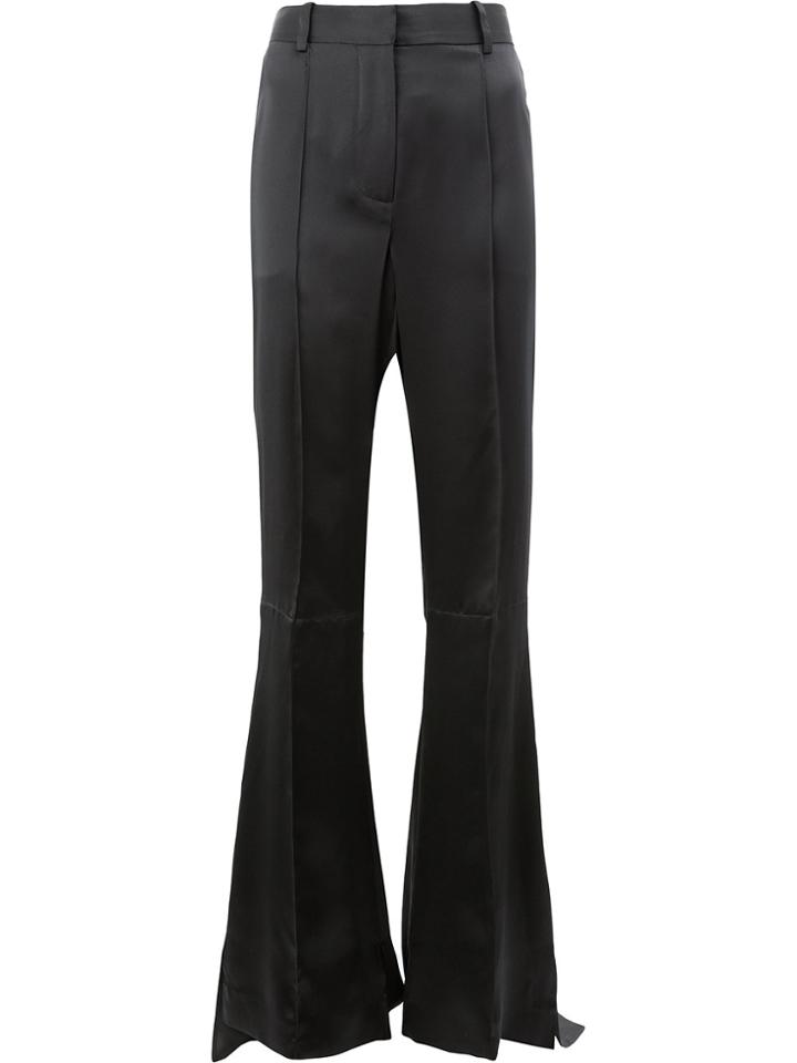 Vera Wang Flared Tailored Trousers - Black
