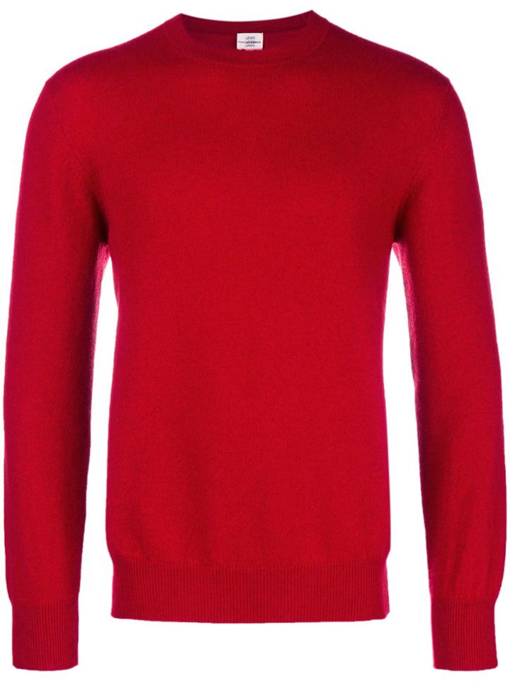 Kent & Curwen Plain Knit Sweater - Red