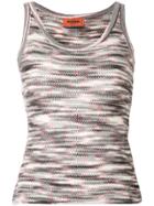 Missoni Patterned Knit Vest Top - Black