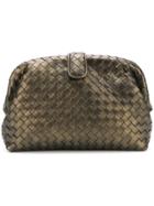 Bottega Veneta Intrecciato Nappa Top The Lauren Clutch - Nude &