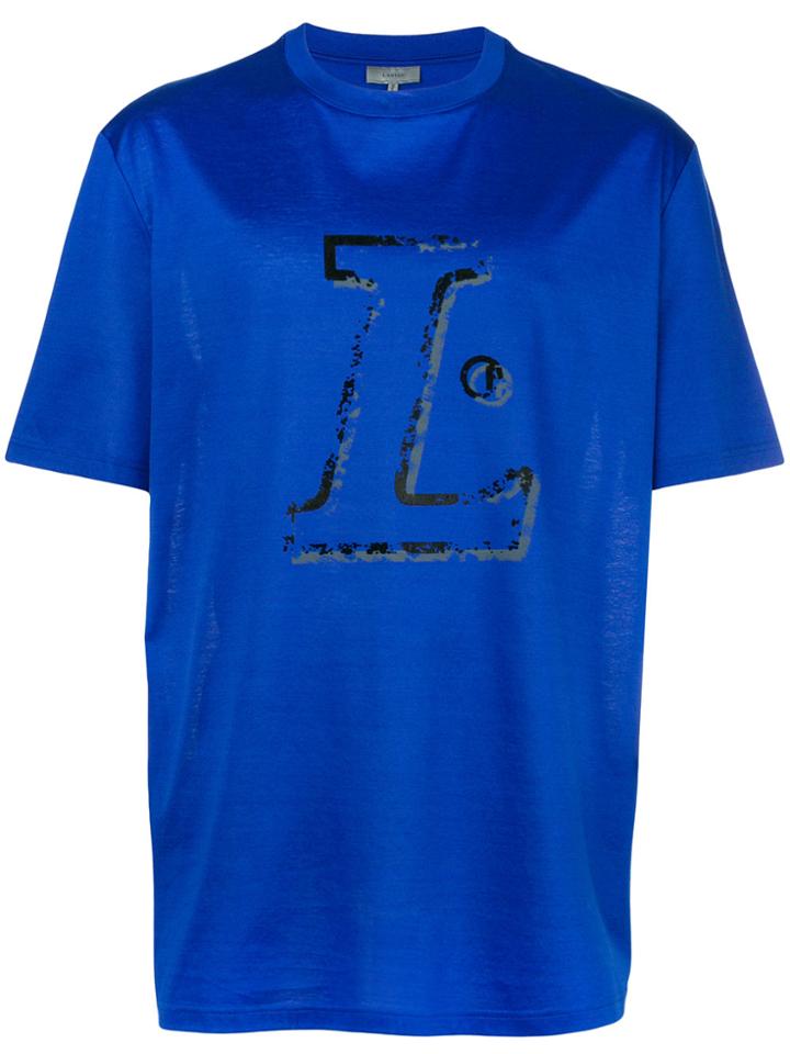 Lanvin L Print T-shirt - Blue