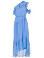 Nk Asymmetrical Silk Dress - Blue