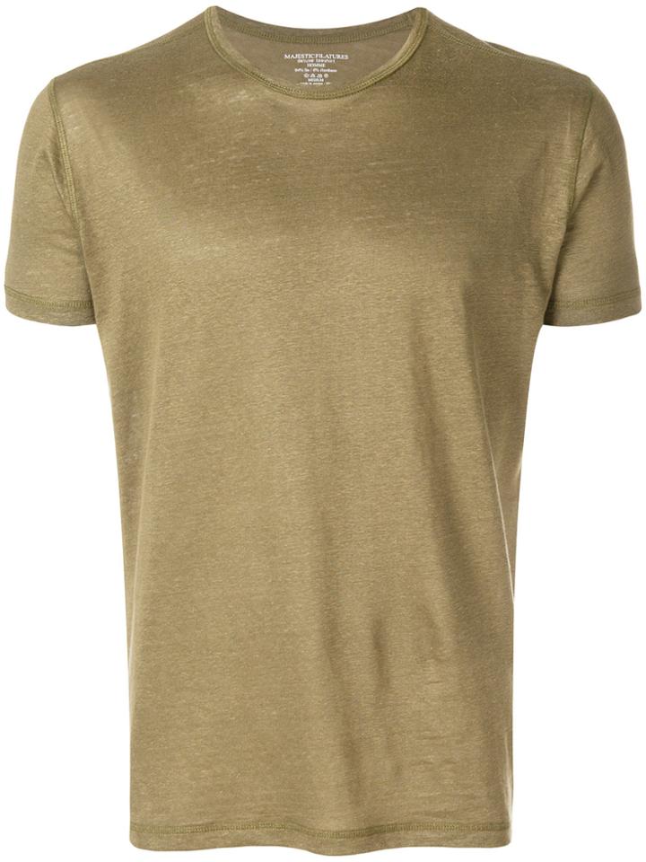 Majestic Filatures Cropped Casual T-shirt - Green