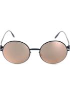 Mykita Round Frame Sunglasses, Women's, Blue, Acetate/stainless Steel