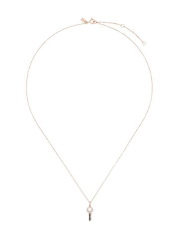 Ef Collection 14kt Gold Diamond Key Necklace - Bronze
