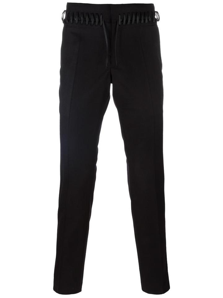 Haider Ackermann 'coco' Trousers, Men's, Size: 50, Black, Spandex/elastane/rayon/virgin Wool/cotton