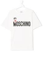Moschino Kids Teen Betty Boop Logo T-shirt - White