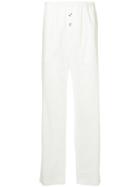 Jil Sander Elasticated Waist Straight Trousers - White