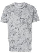 Etro - Cosmos Print T-shirt - Men - Cotton - L, Grey, Cotton