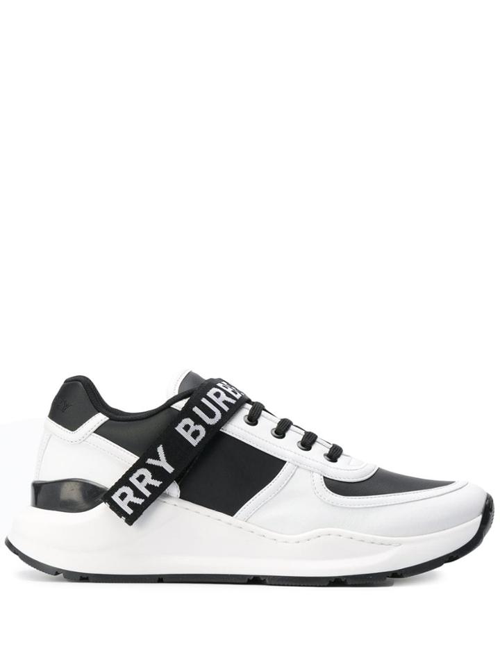 Burberry Ronnie Panelled Sneakers - Black
