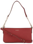 Dkny Small Logo Plaque Crossbody Bag, Women's, Red