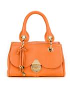 Sarah Chofakian Leather Bag, Women's, Yellow/orange, Goat Skin