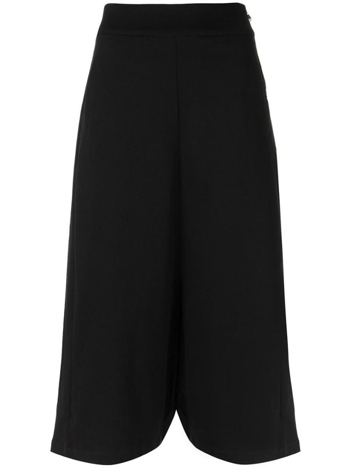 Uma Raquel Davidowicz Wide Leg Cropped Trousers - Black