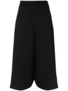 Uma Raquel Davidowicz Wide Leg Cropped Trousers - Black