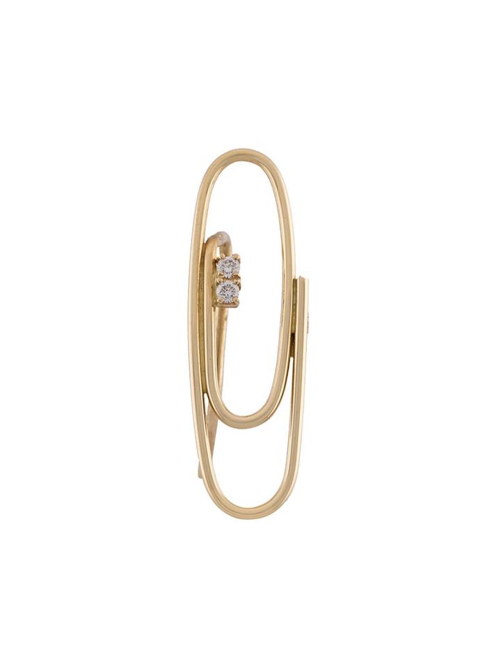 Lauren Klassen Paperclip Ear Climber, Women's, Yellow/orange