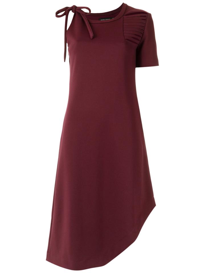 Gloria Coelho Asymmetric Dress - Red