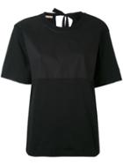 Marni - Panelled T-shirt - Women - Cotton - 40, Black, Cotton