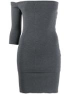 Ports 1961 Off-shoulder Knitted Dress - Grey