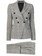 Tagliatore Check Tailored Blazer - Black