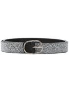 Golden Goose Deluxe Brand Glitter-effect Buckle Belt - Metallic