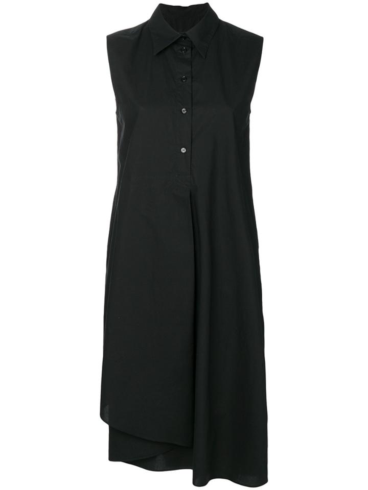Mm6 Maison Margiela Button Shirt Dress - Black