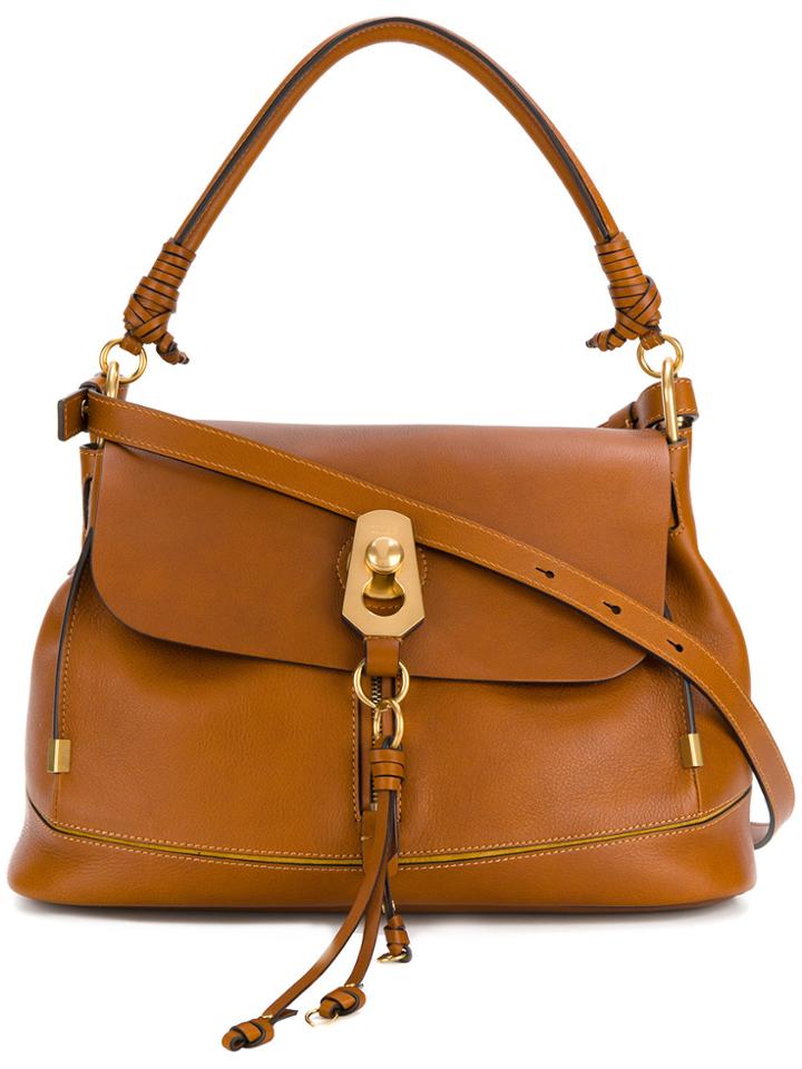 Chloé Large Owen Satchel - Brown