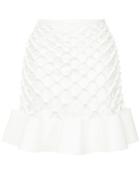 Dion Lee Honeycomb Ruffle Mini Skirt - White