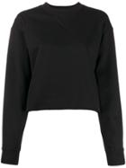 Calvin Klein Jeans Cropped Loose Fit Sweater - Black
