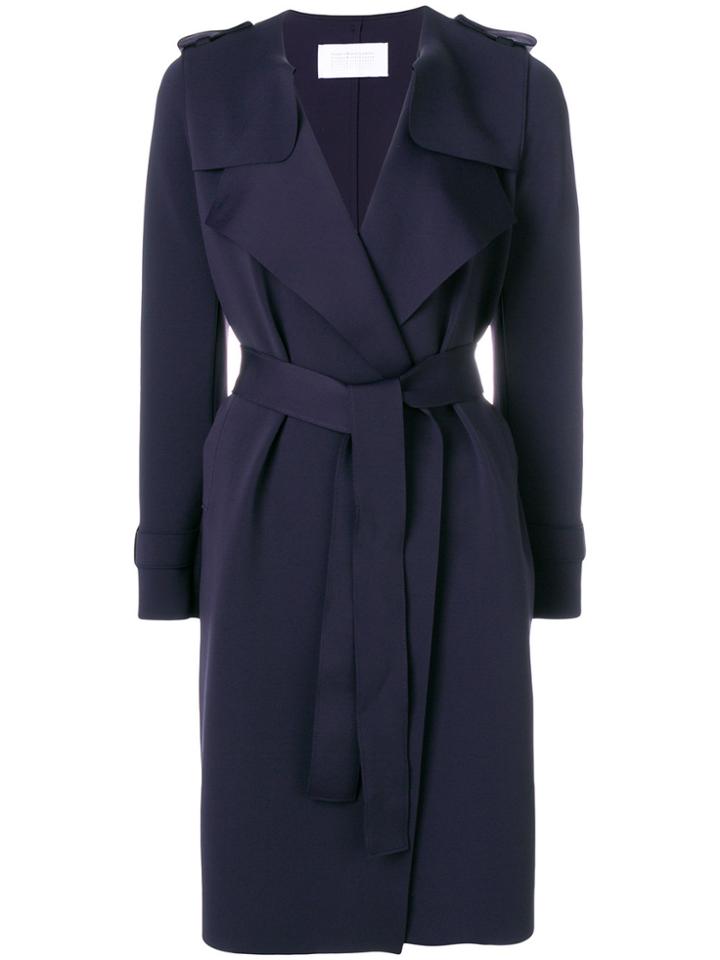 Harris Wharf London Casual Belted Coat - Black