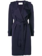 Harris Wharf London Casual Belted Coat - Black