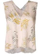 Forte Forte Sleeveless Floral Blouse - Nude & Neutrals