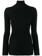 Agnona Turtle Neck Jumper - Black