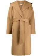 P.a.r.o.s.h. Oversized Collar Trench Coat - Brown