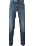 Pt05 Stonewashed Jeans, Men's, Size: 35, Blue, Cotton/spandex/elastane
