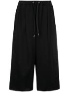 08sircus Cropped Drawstring Trousers - Black
