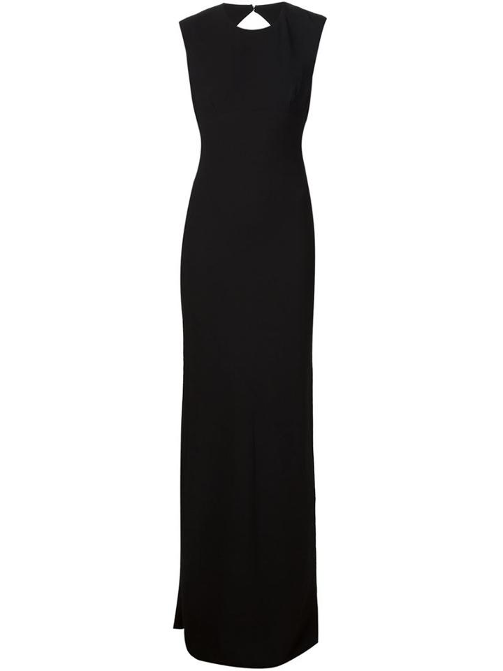 T By Alexander Wang Exposed Back Maxi Dress, Women's, Size: 2, Black, Polyester