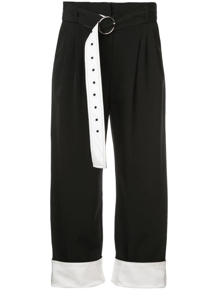 Yigal Azrouel High-waisted Straight Leg Trousers - Black