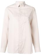 Each X Other Slogan Pinstripe Shirt - Neutrals